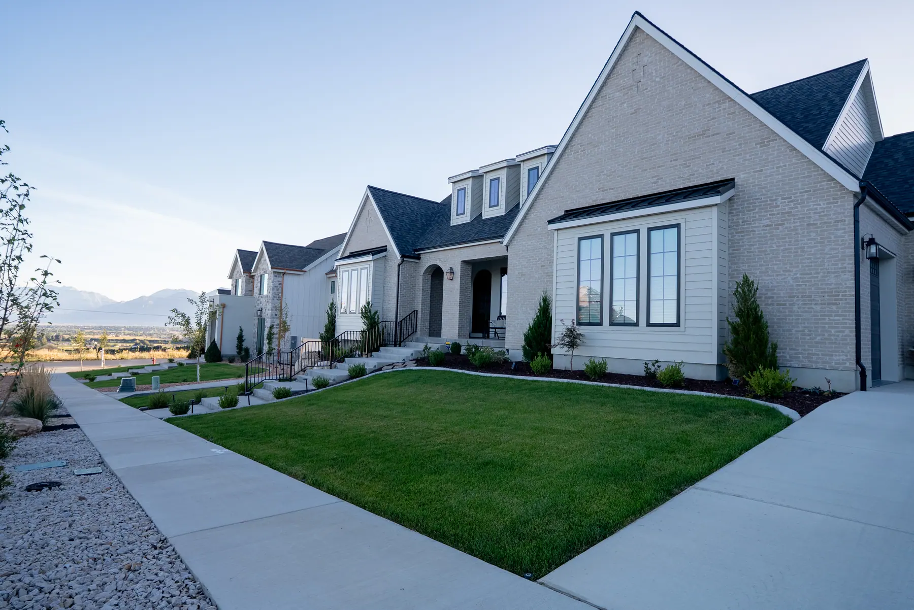Front lawn and walkway by J&H Landscaping in Salem
